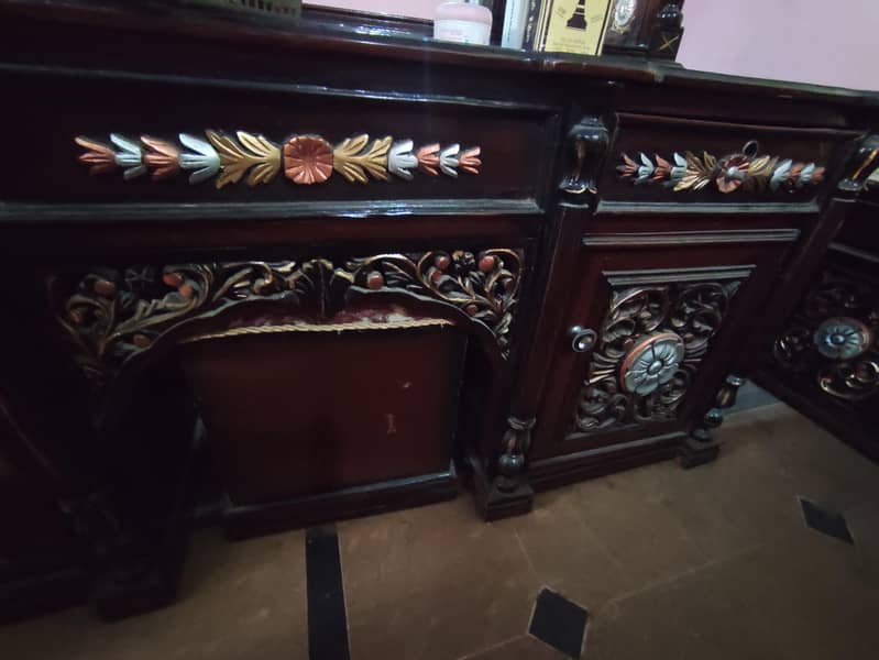 Double Bed Set Side Tables Dressing Table 10