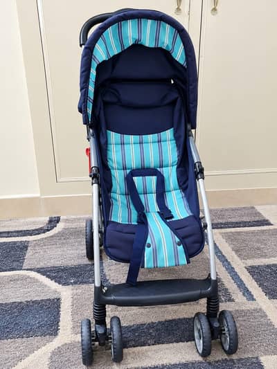 2 in 1 Imported luxury buggy stroller- foldable with canopy & Basket