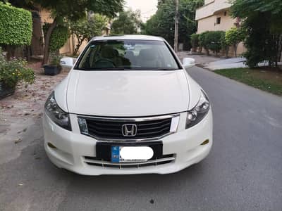 Honda Accord 2008 PEARL WHITE WITH BEIGE TOTAL ORIGINAL