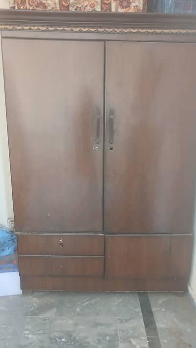 wooden wardrobe