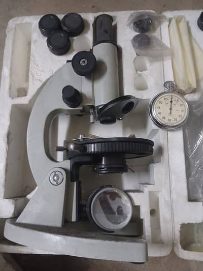 Microscope and Stopwatch