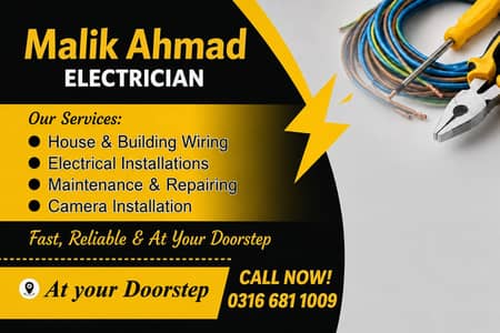 CC TV CAMERAS + Electrician