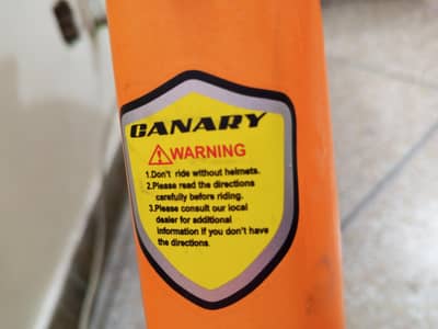 26 INCH IMPORTED (CANARY) GEAR CYCLE 6 MONTHS USED 03417831299