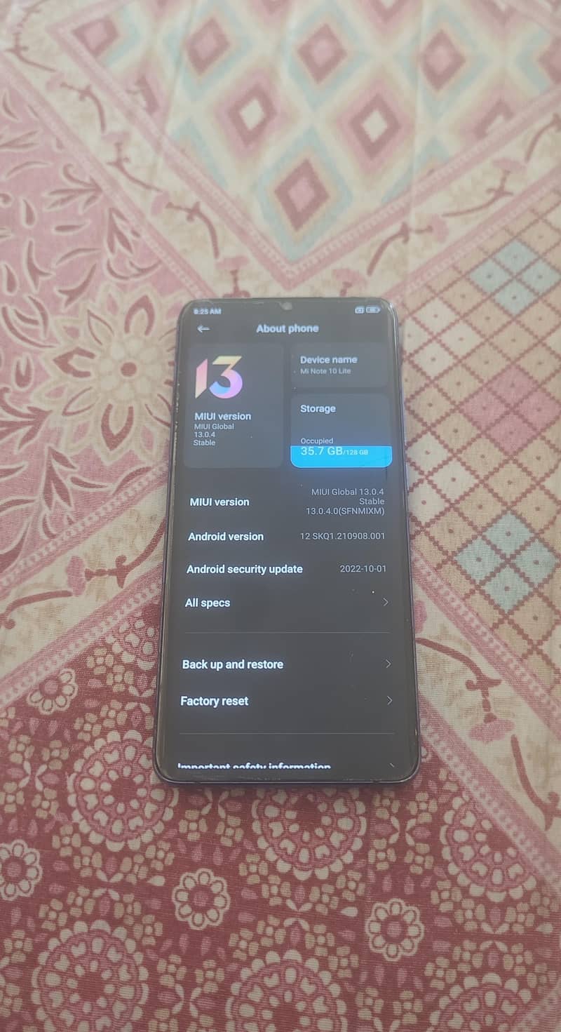 Xiaomi Mi Note 10 Lite 0