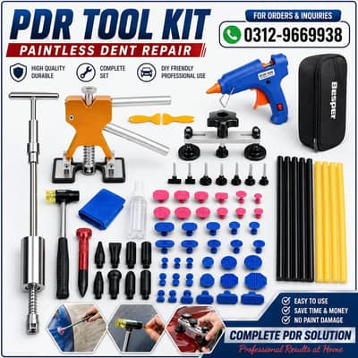 97 pcs Professional Car Dent Repair Tool Kit, with Pointless Hail Pit