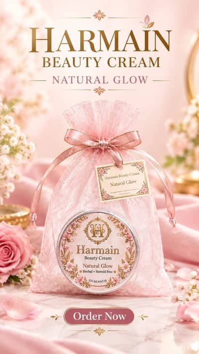 Harmain beauty cream natural glow skin white original