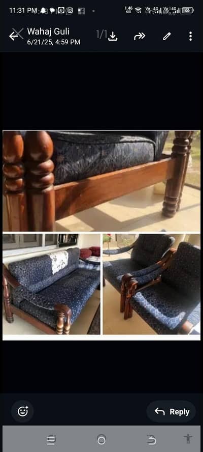 5 seater sheesham wood