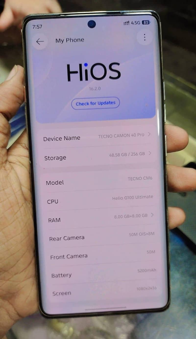 Tecno CAMON 40 Pro 3