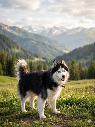 Siberian husky male
