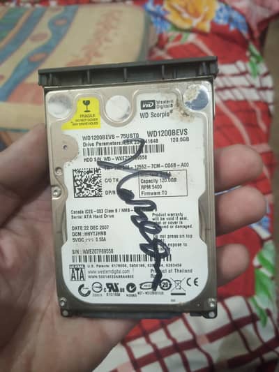 WD Scorpio 120GB Laptop Hard Drive - 2.5 SATA (100% Ok)