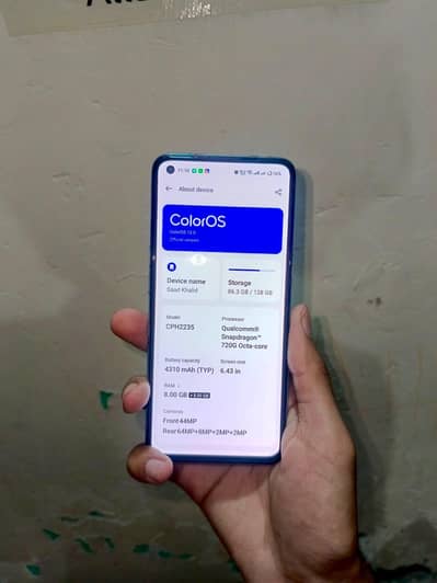 OPPO Reno 6 8+8/128gb with box and charger