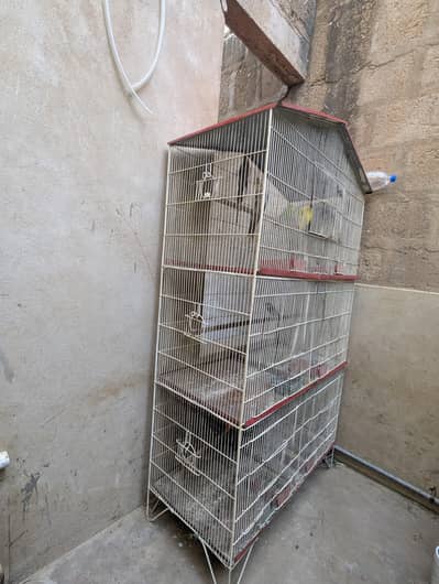 6 portion CAGE FOR PARROTS