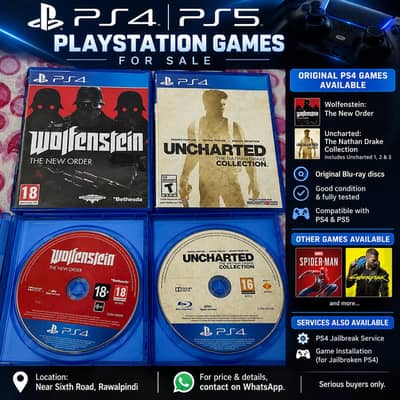 Ps4 and Ps5 games for sale