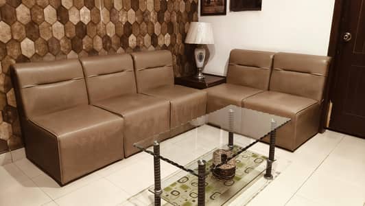 leather sofa