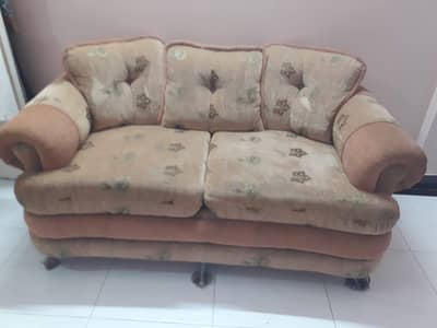 4 seater sofa set & Bed 5x6