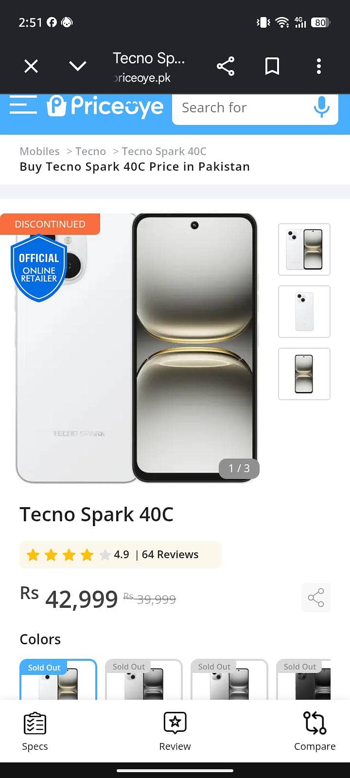 Techno spark 40c 0