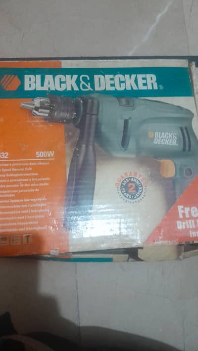 black and dacker drill