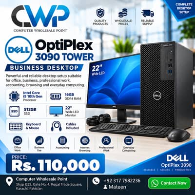 Dell OptiPlex 7040 Tiny | Core i3 6th Gen | 4GB DDR4 | 128GB SSD | WiF