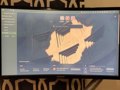 Samsung 23.5in 1080p Curved Monitor WITH Monitor Arm