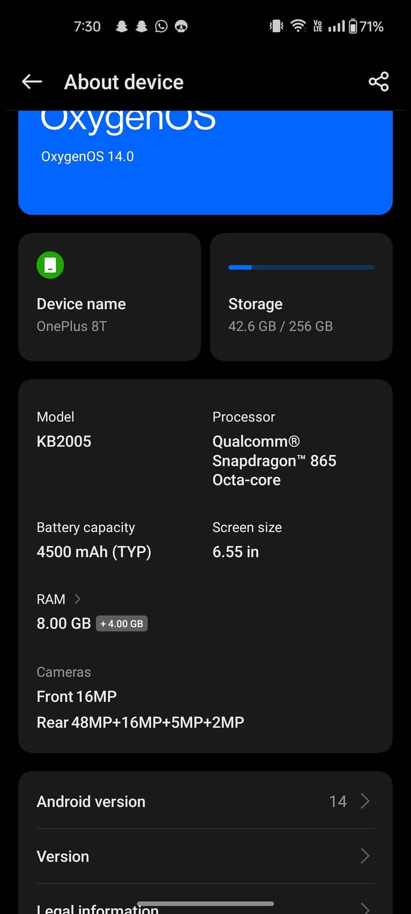 One Plus 8T 10