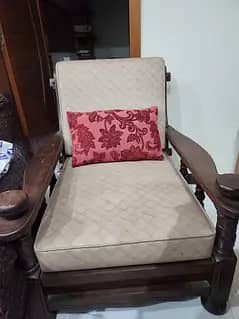 wooden single sofas two pairs