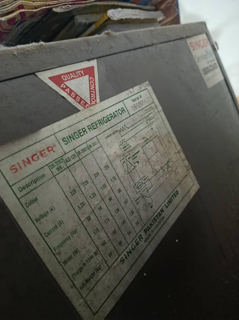 Singer Full Size Fridge 5