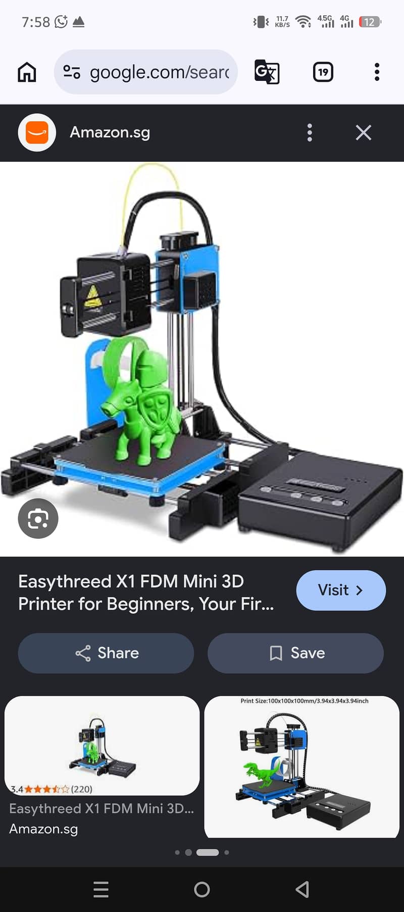 Easy threed 3d printer X1 0
