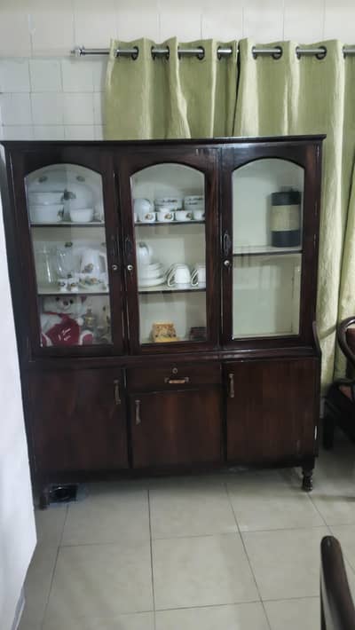 wooden showcase