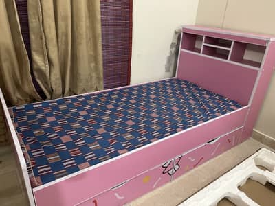 Kids hello kitty single bed without mattress