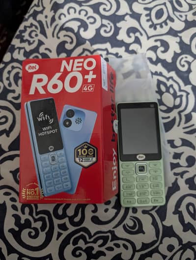 ITEL NEO R60+ HOTSPOT 4G PHONE UP FOR SALE IN OFFICIAL WARRANTY
