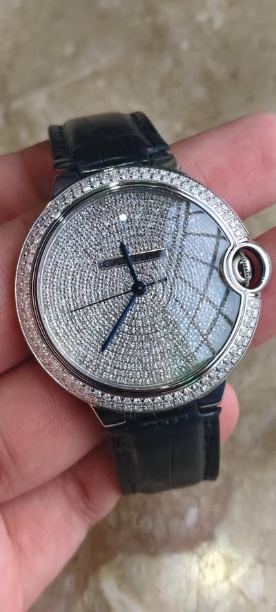CARTIER ICED 42MM BIG BALLOON ALL DIAMONDS