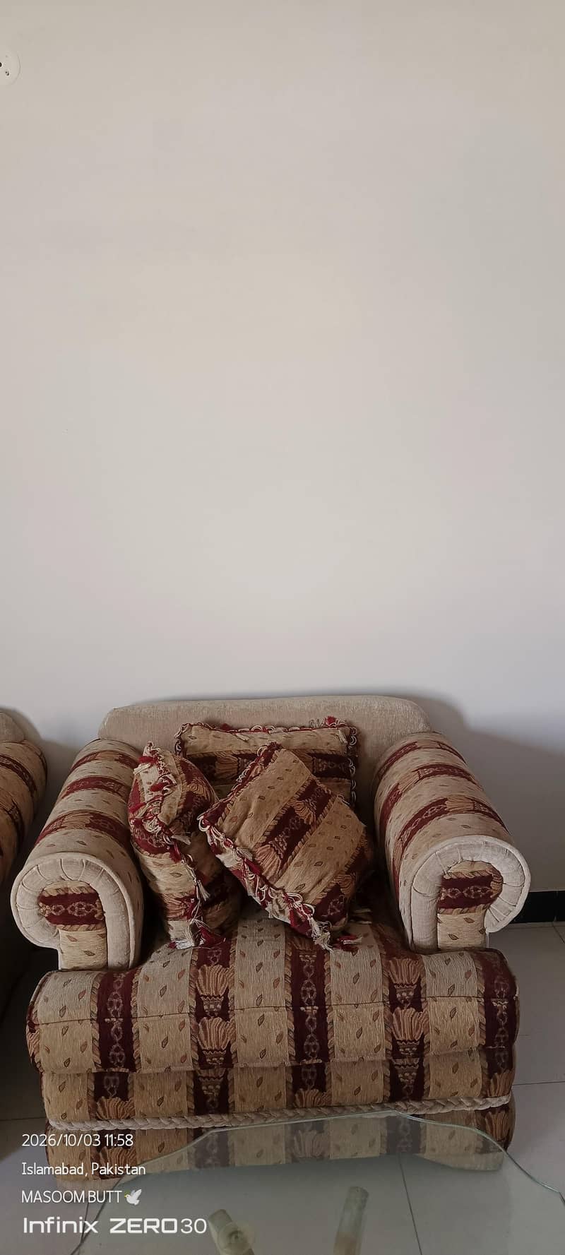 7 seater sofa 2 single table 1 double table 2