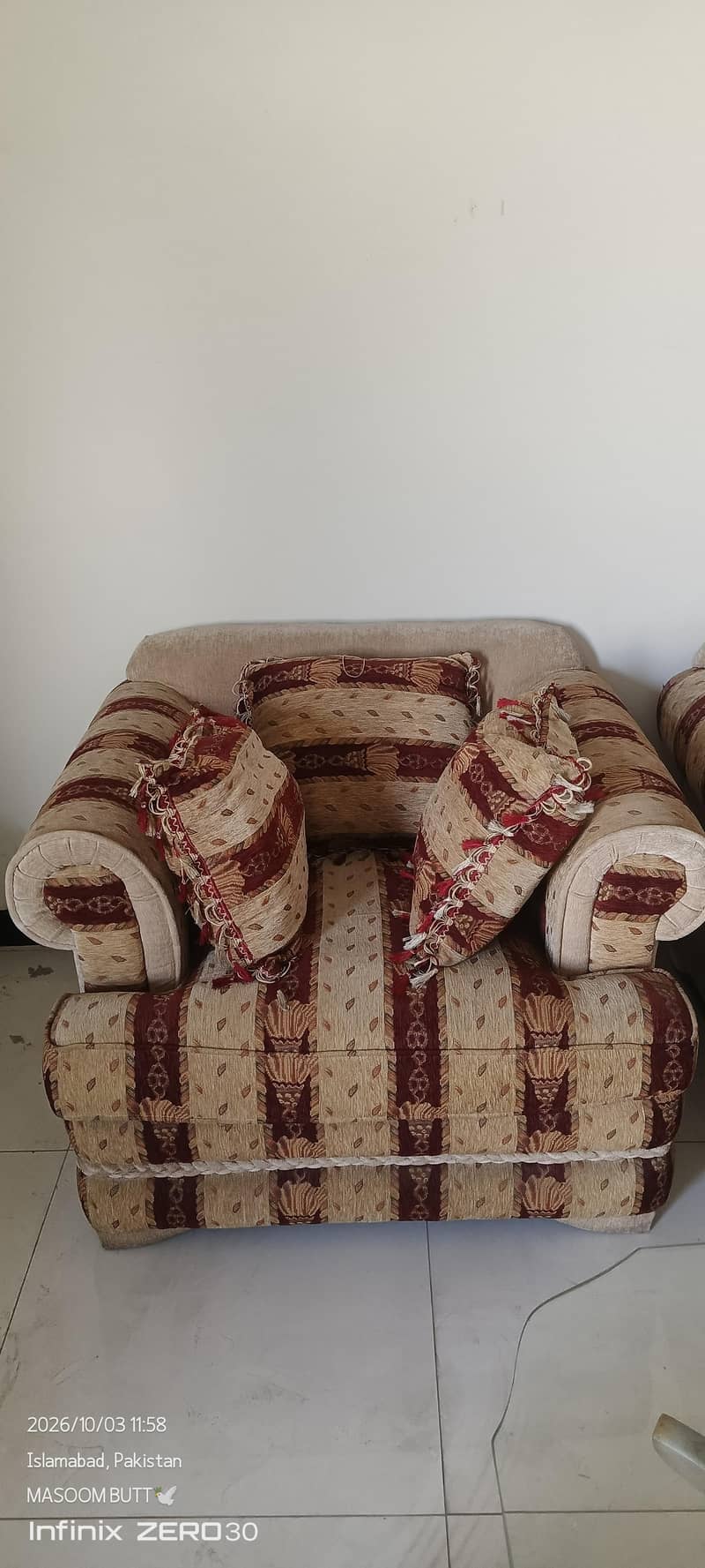7 seater sofa 2 single table 1 double table 3