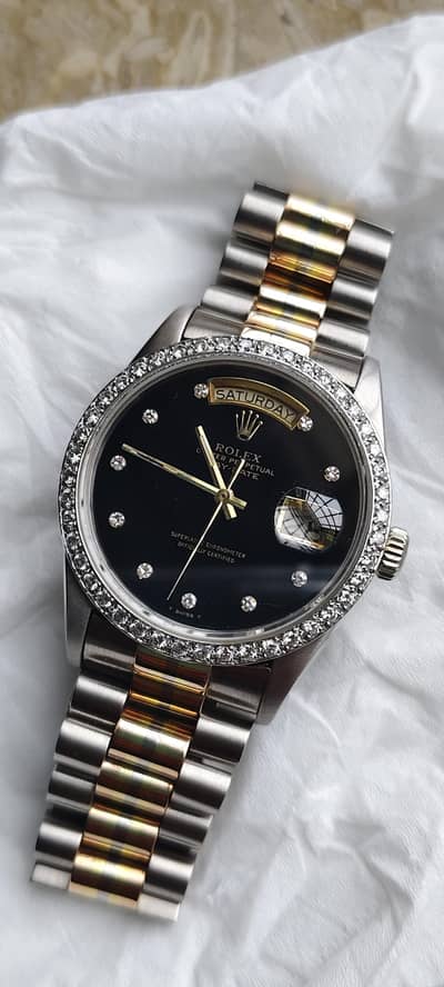 ROLEX DAY DATE TRIDOR FULL GOLD MINT CONDITION