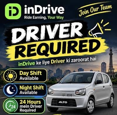 I need an experienced car driver for indrive purpose.