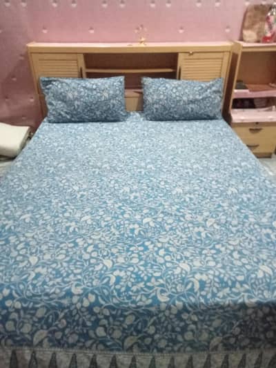 Double bed with mattress
