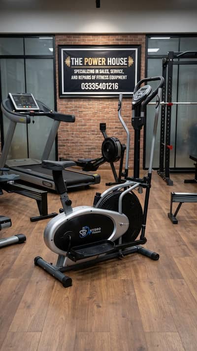 Imported manual treadmill elliptical cycle exercise cycling machine gy