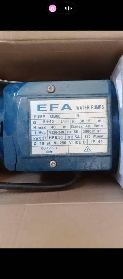 Mono block 0.5HP water pump