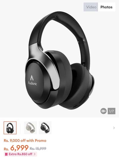 Audionic Trance 100 Wireless Headphones ANC Gaming Mode