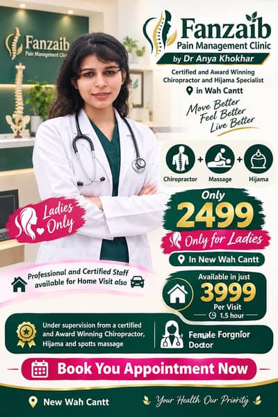 Chiropractor and hijama specialist Home service