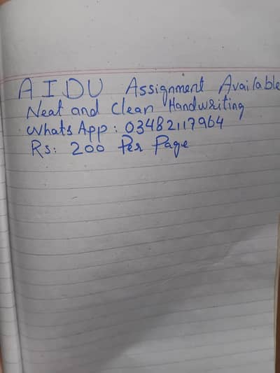 Assignment Writing - Handwritten and typing - All universities