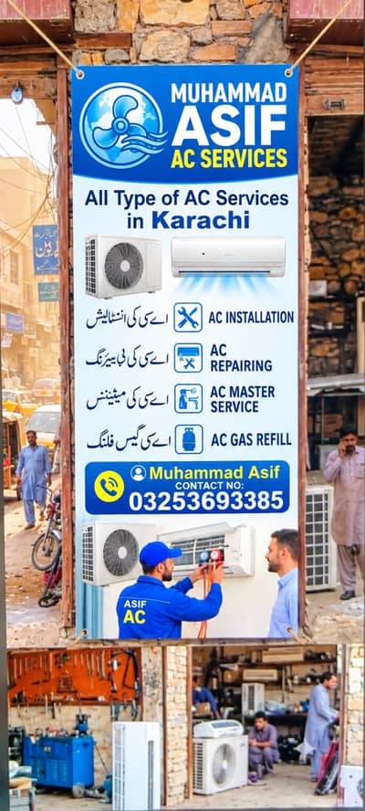 Ac Master service of all type.