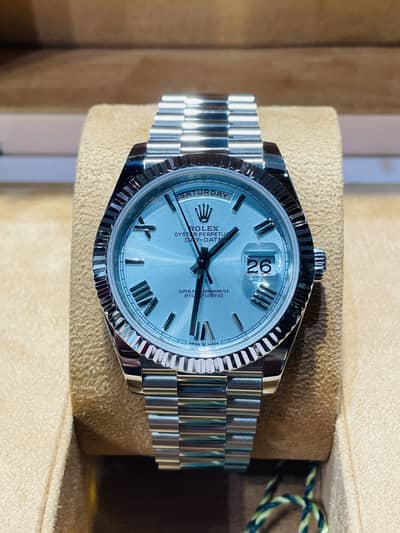 ROLEX DAYDATE ICE BLUE