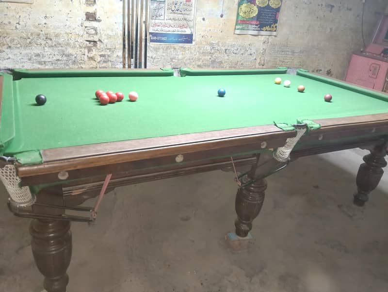 billiards table size 4/8 3