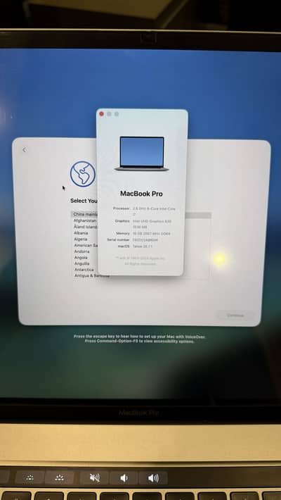 2019 Macbook Pro 16 inch 16GB Ram Core i7