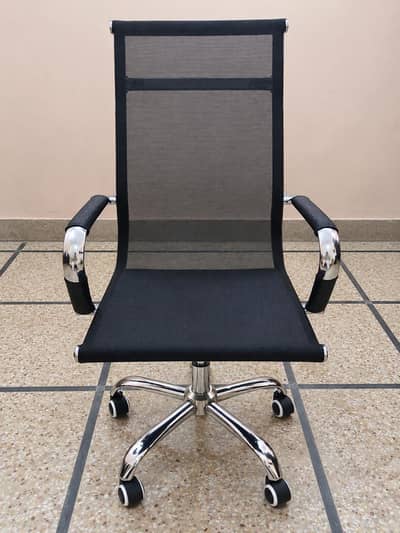 Premium Full Mesh Office Chair – Steel Body – Headrest