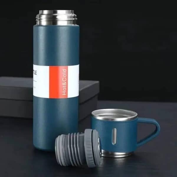 T  500ml High Quality Food Grade Stainless Steel Vacuum Flask Set