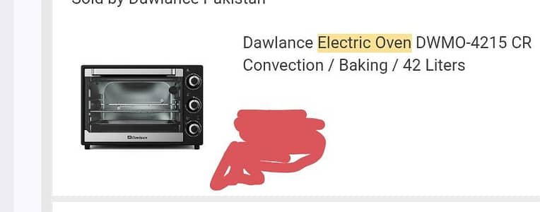 Dawlance electric oven-4215 42 litre