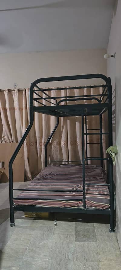 Iron Bunk Bed / Double Decker Bed – Strong & Good Condition