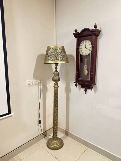 Brass floor lamp
